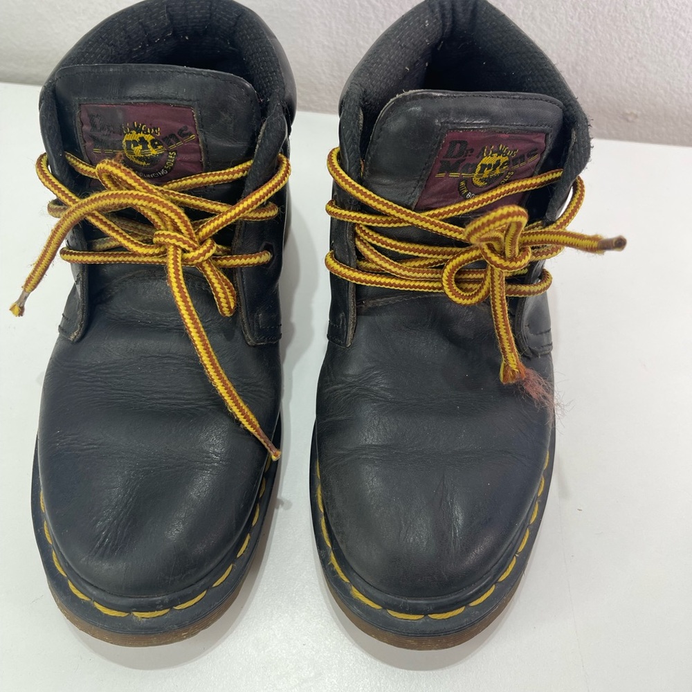 Vintage 90's Dr Martens 8057 Women's 5 Made in England Chukka Ankle Boots Black